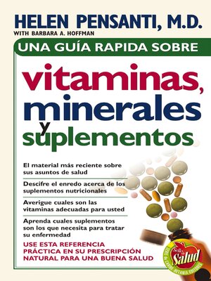 cover image of Una guía rápida de vitaminas, minerales y suplementos